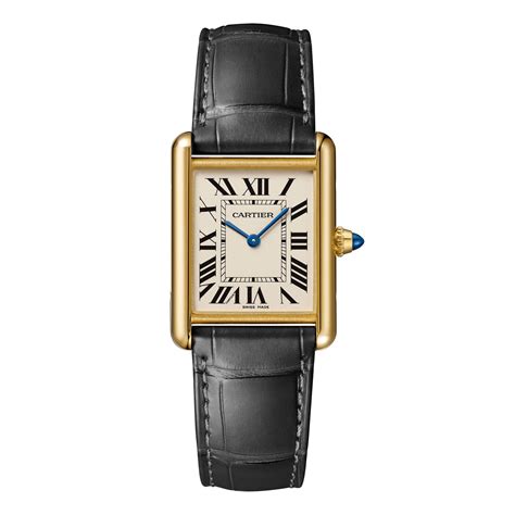 cartier tank black gold|cartier tank watch price.